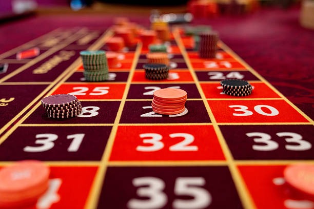 Andar Bahar card game table with betting layout