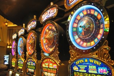 Roulette wheel spinning with betting layout visible